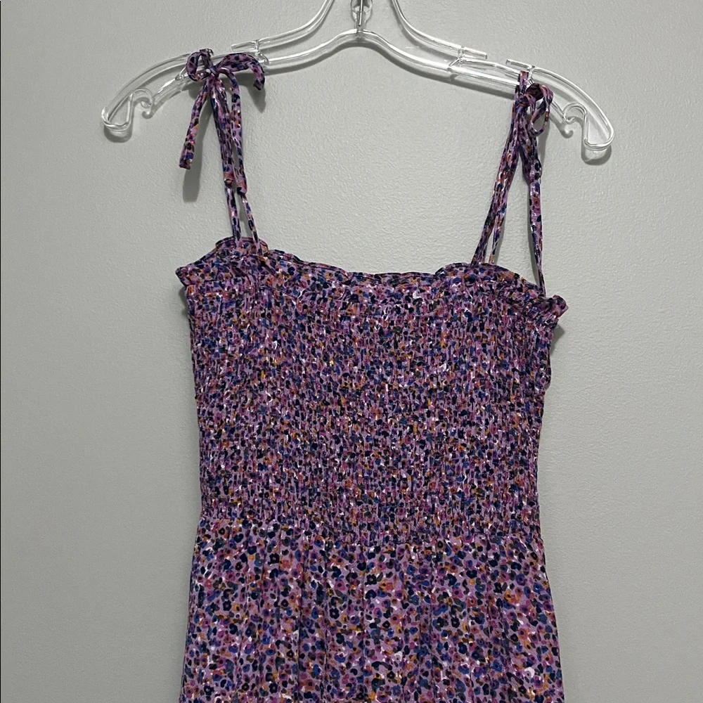 NWOT Buddy Love Floral Smocked Dress with Tie Straps - Picture 3 of 7